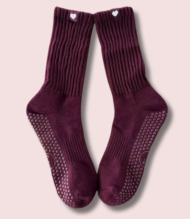 Burgundy Heart Scrunch