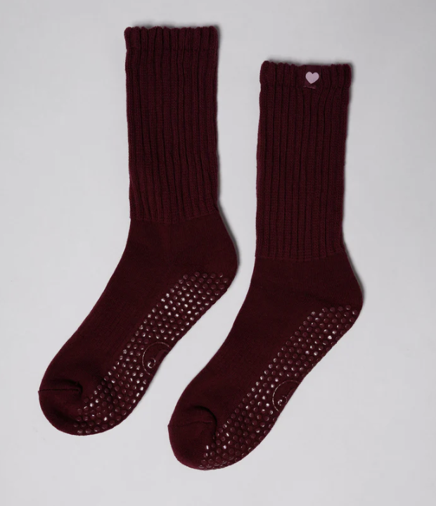 Burgundy Heart Scrunch