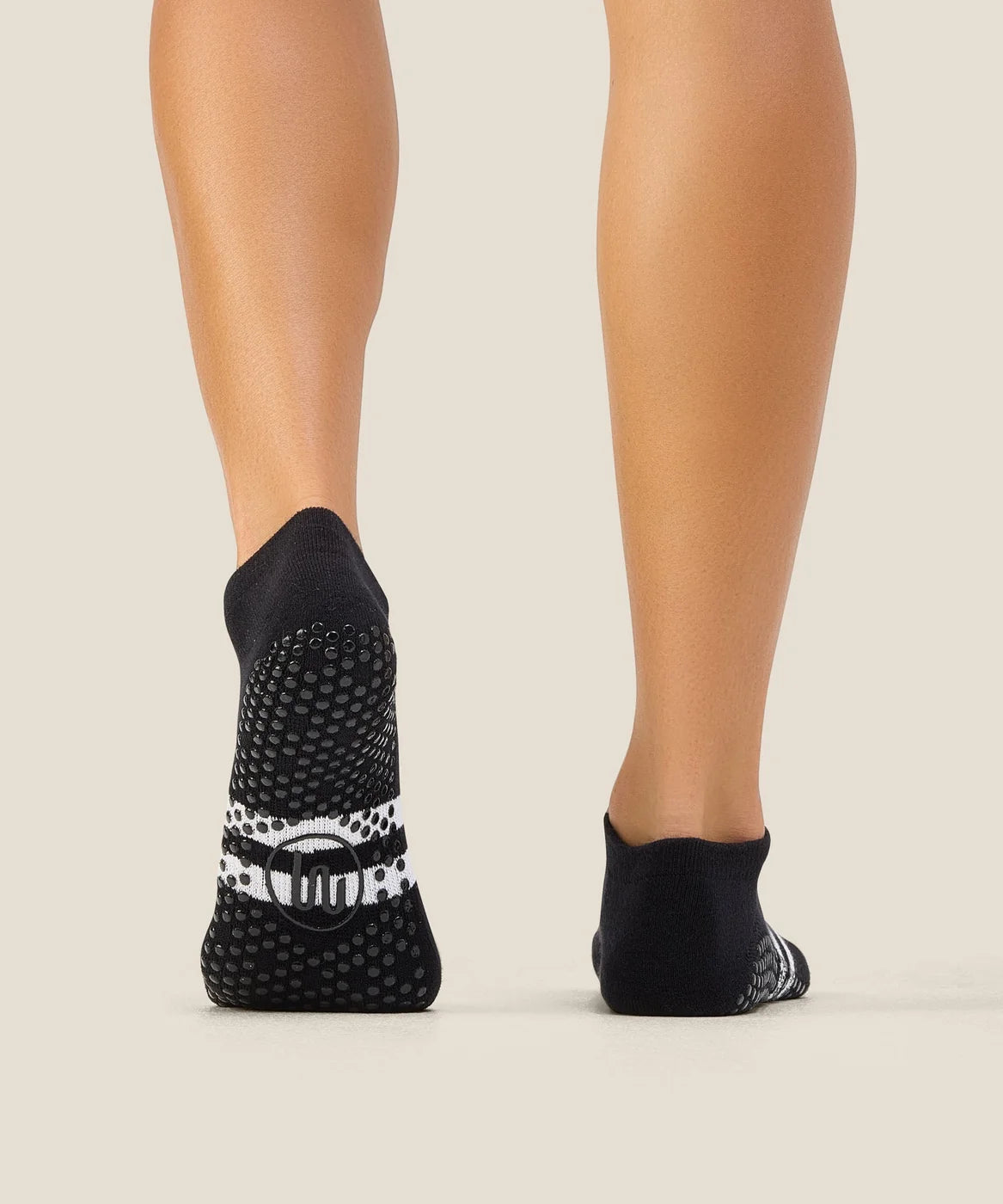 Classic Low Rise Grip Socks | Sporty Stripe Black