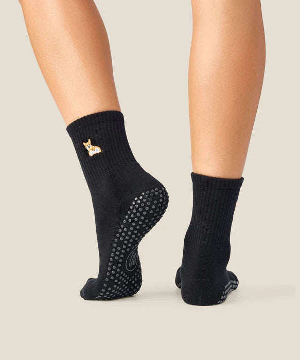 Corgi Grip Socks – Black