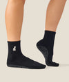 Grey Cat Grip Socks – Black