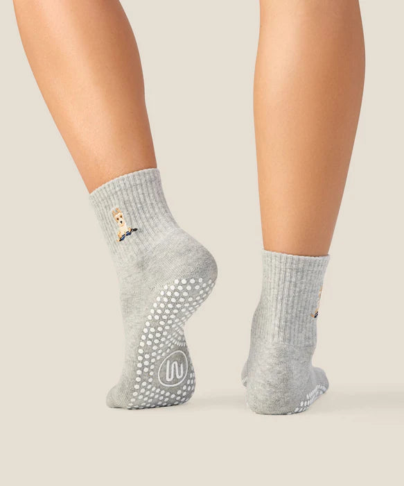 Terrier Grip Socks – Grey Marle