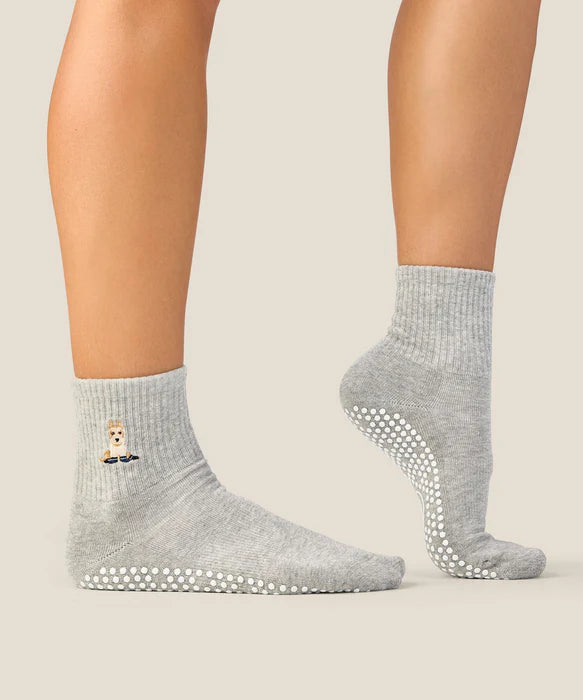 Terrier Grip Socks – Grey Marle