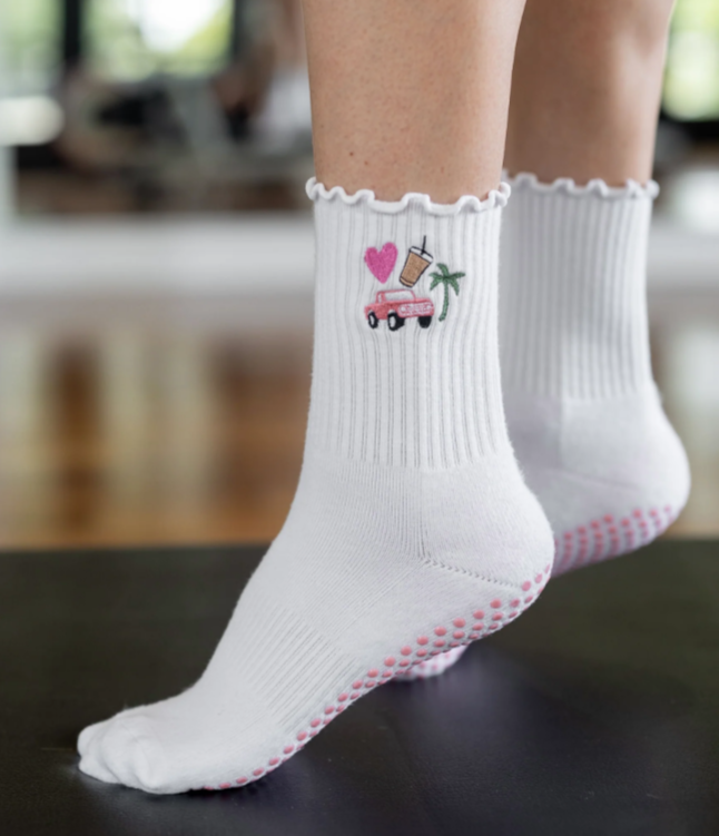 🌴 California Dreamin’ Grip Socks