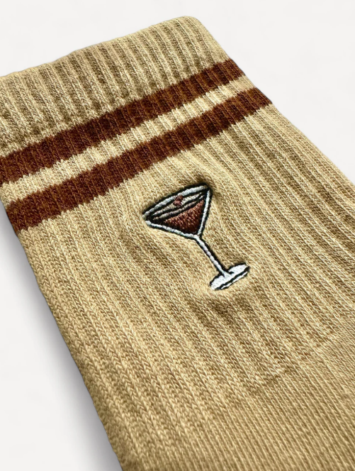 🍸☕ Espresso Lunge Grip Socks
