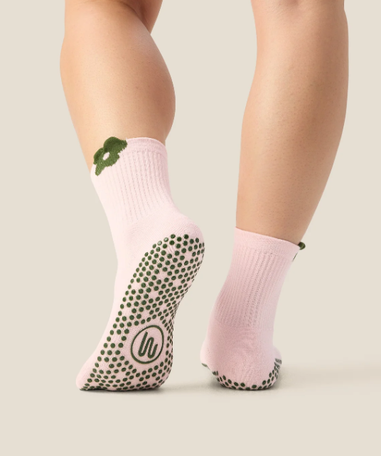 Crew Grip Socks – Flower Patch Blush