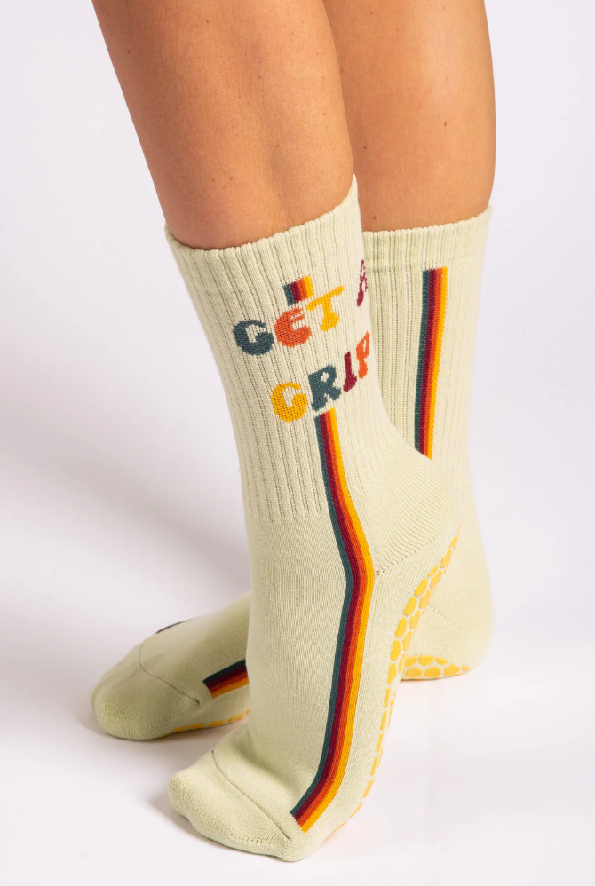 Get a Grip, Let It Flow Grip Socks- Melisoles