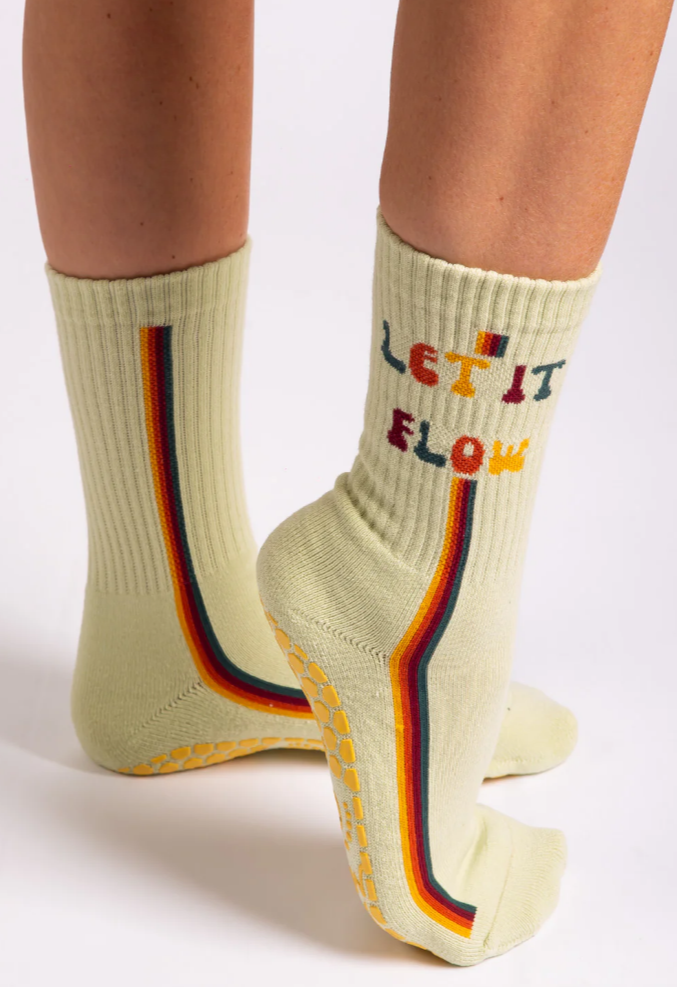 Get a Grip, Let It Flow Grip Socks- Melisoles