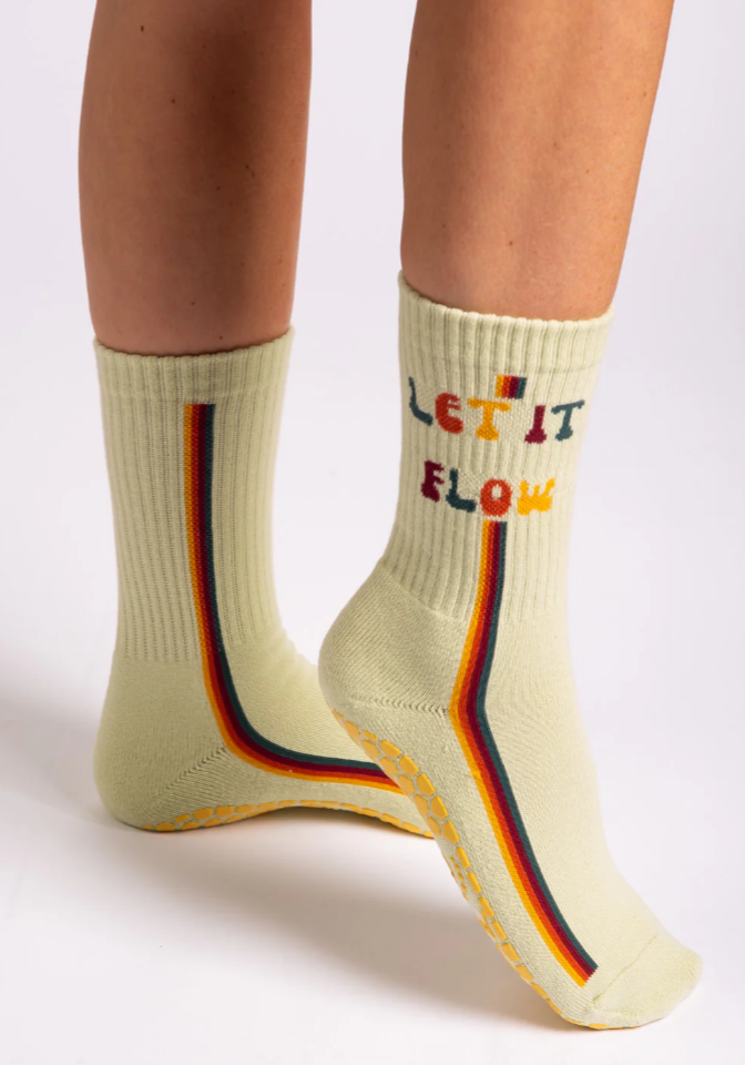 Get a Grip, Let It Flow Grip Socks- Melisoles