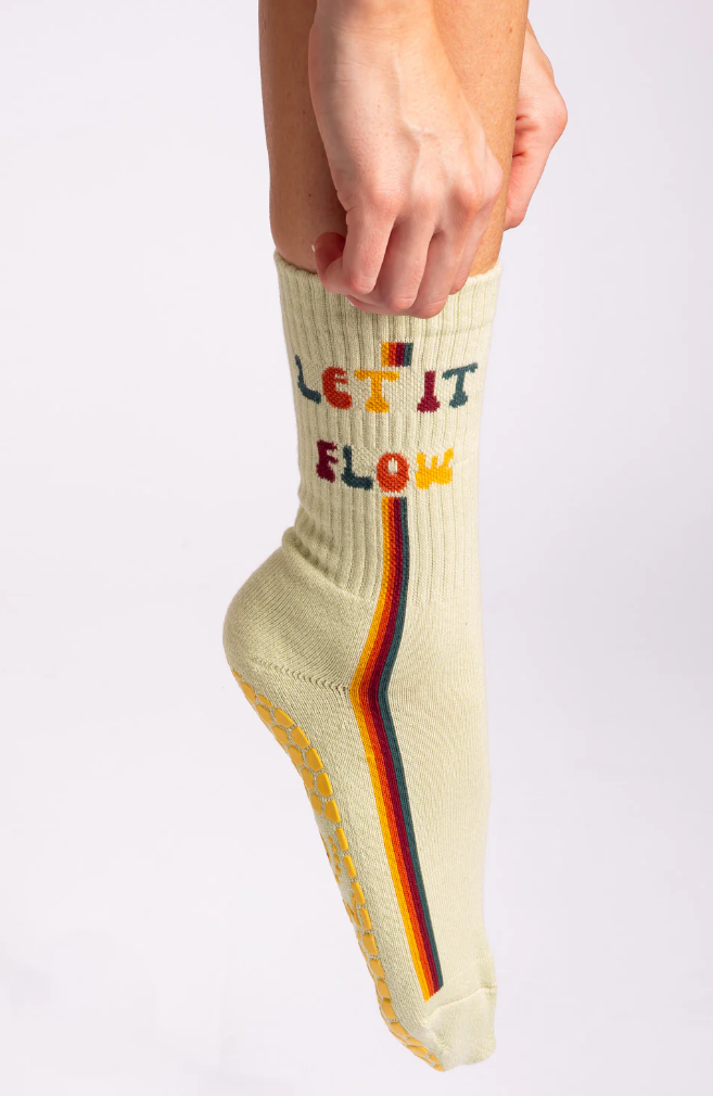 Get a Grip, Let It Flow Grip Socks- Melisoles