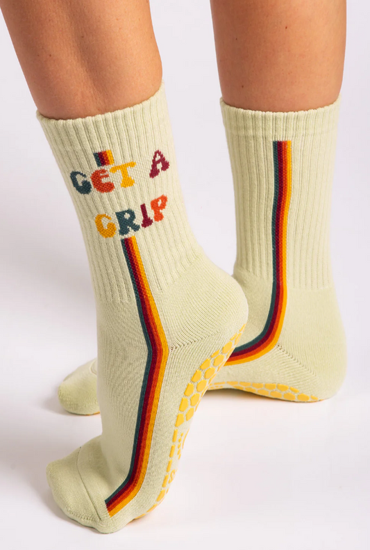 Get a Grip, Let It Flow Grip Socks- Melisoles