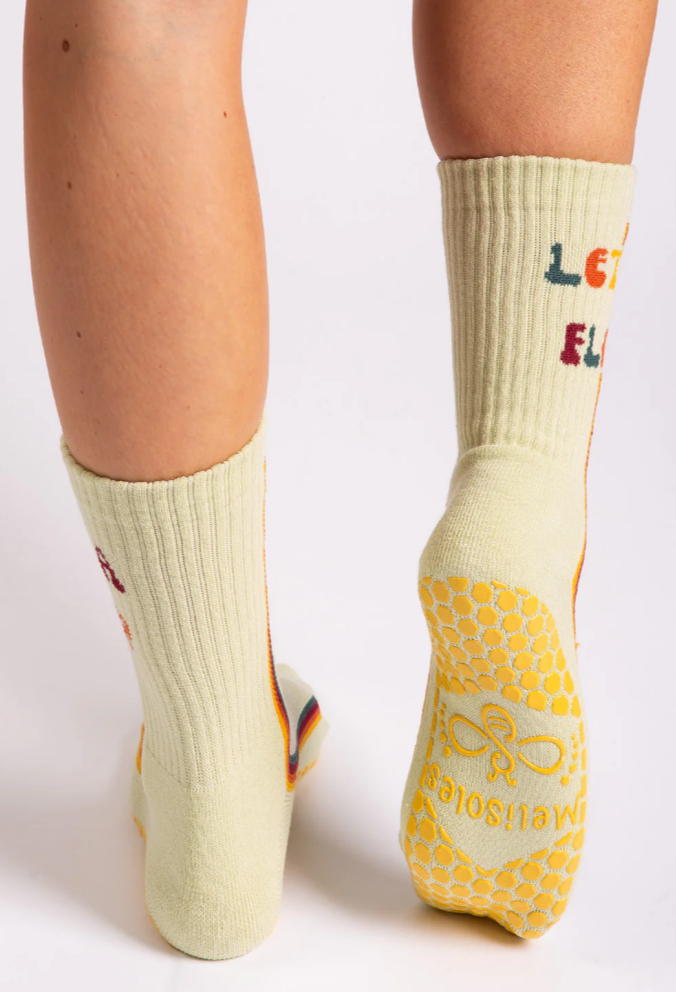 Get a Grip, Let It Flow Grip Socks- Melisoles