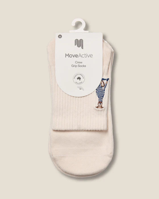 Greyhound Grip Socks – Oat