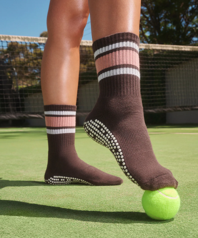 Heritage Stripe Crew Grip Sock