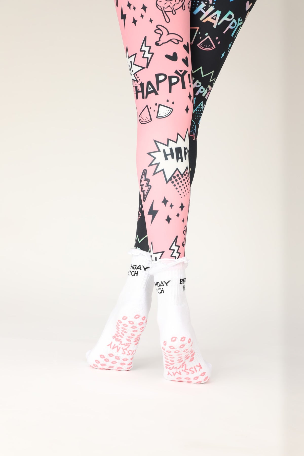Birthday Bitch Grip Socks – Pink