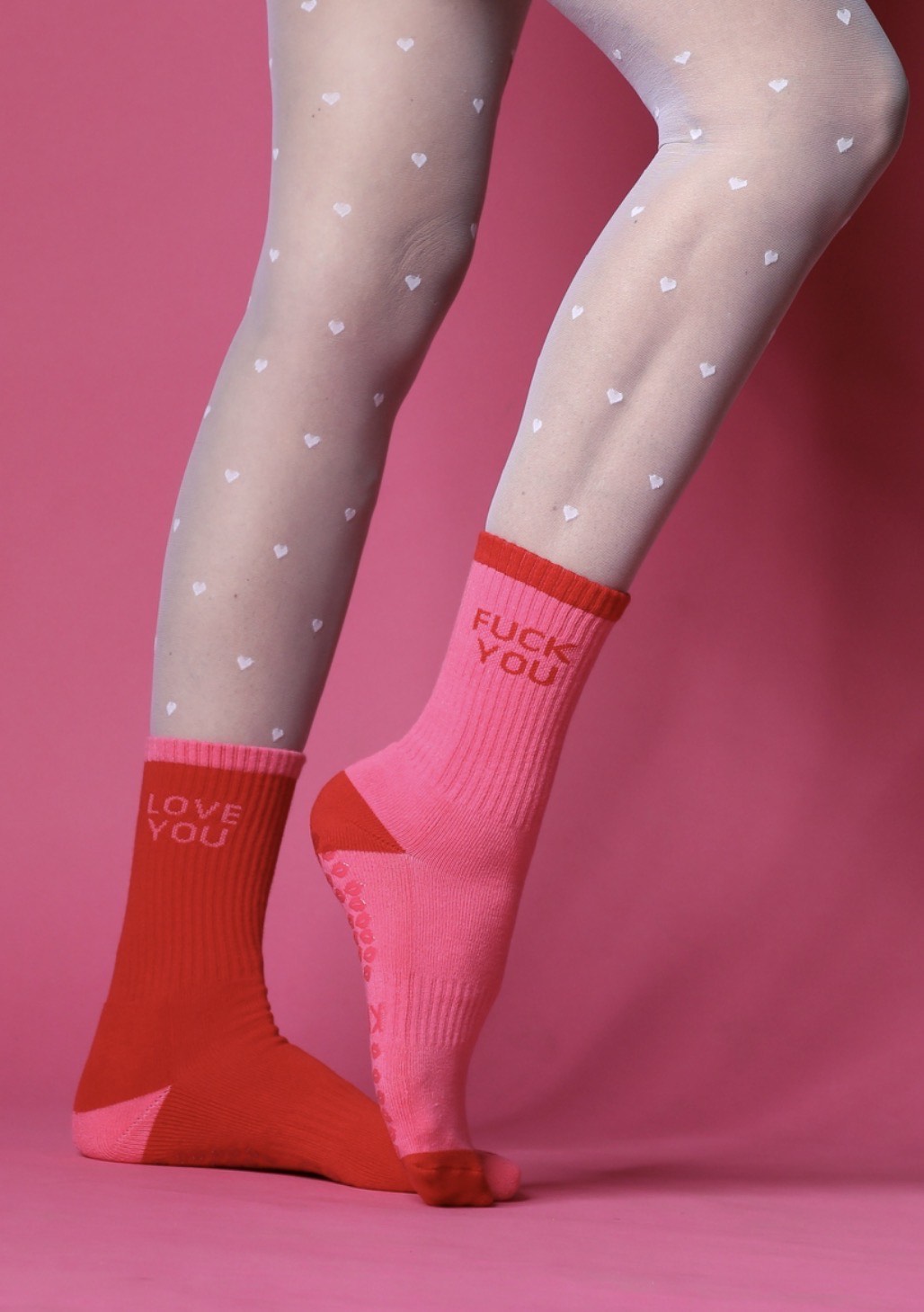 Love You / Fuck You (Mix Match Pink & Red)