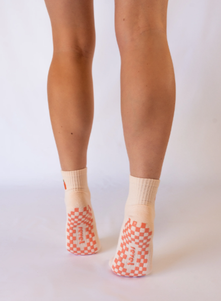 Just Peachy Grip Socks