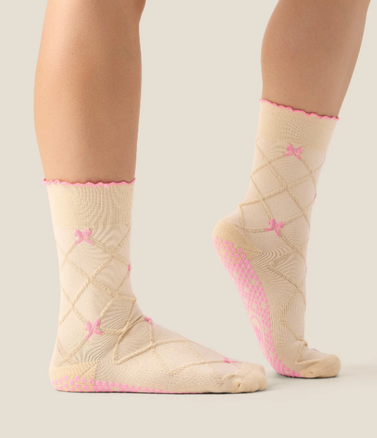 Crew Grip Socks – Lattice Oat