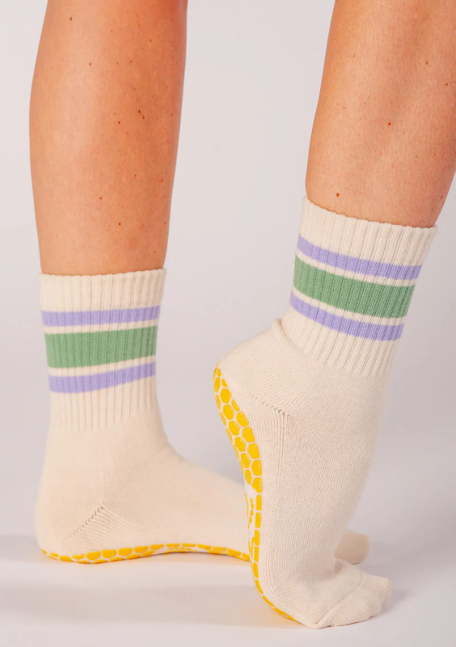 Lavender & Mint Grip Socks - Melisoles