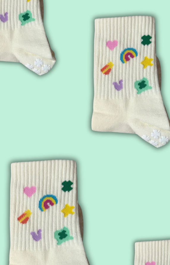 Lucky Charm Grip Socks
