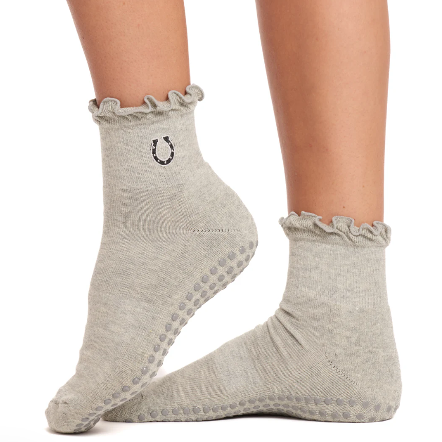 Lucky Horseshoe Grip Sock