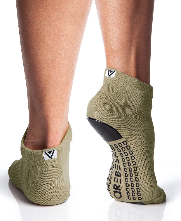 Birdie Grip Sock (Moss Green)