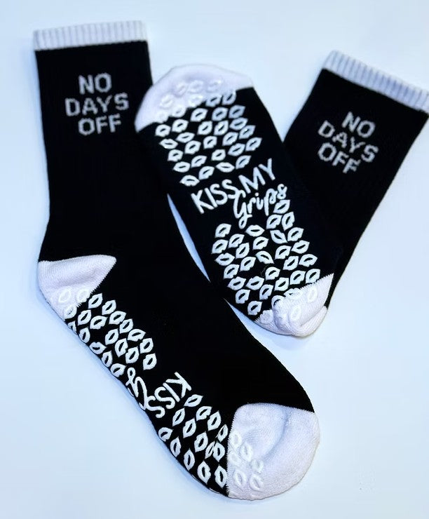 No Days Off Grip Sock – Black