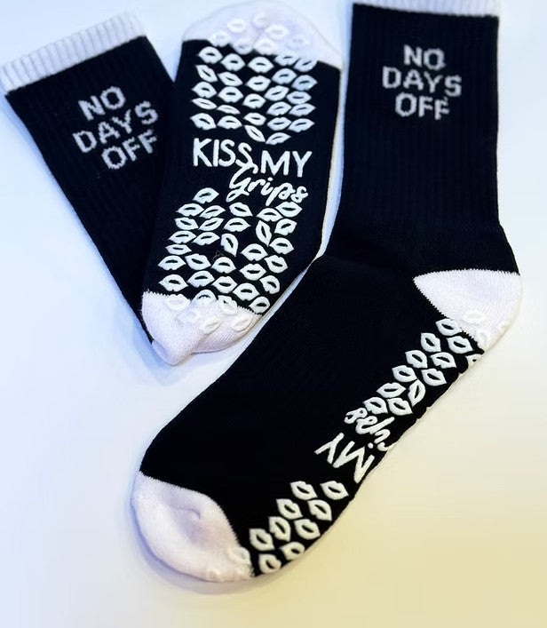 No Days Off Grip Sock – Black