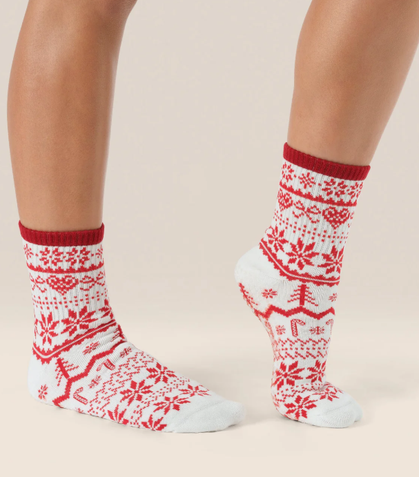 Crew Non Slip Grip Socks - Nordic Noel