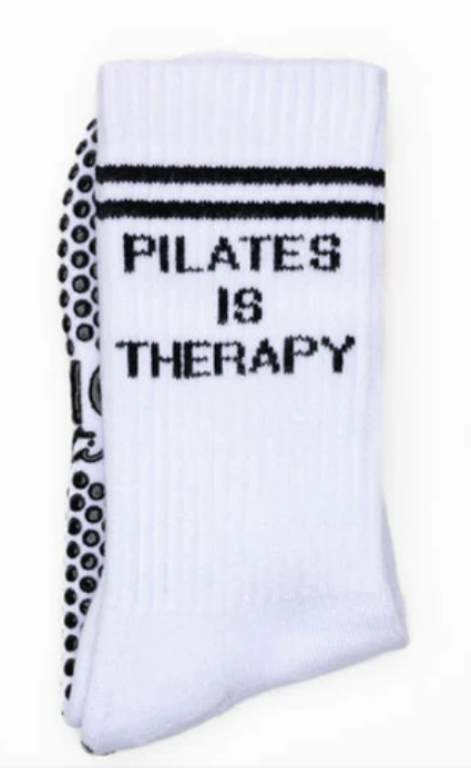 🖤 Pilates is Therapy Grip Socks