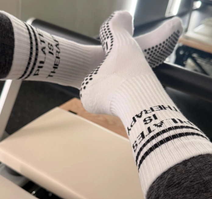 🖤 Pilates is Therapy Grip Socks