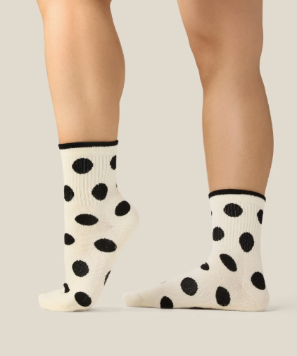 Crew Grip Socks - Polka Dot Monochrome