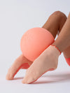 Ruffle Grip Sock – Coral