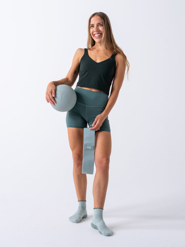 Ruffle Grip Sock – Mint