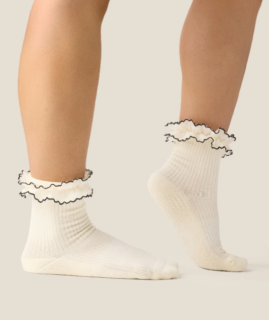 Crew Grip Socks – Ruffle Fleur