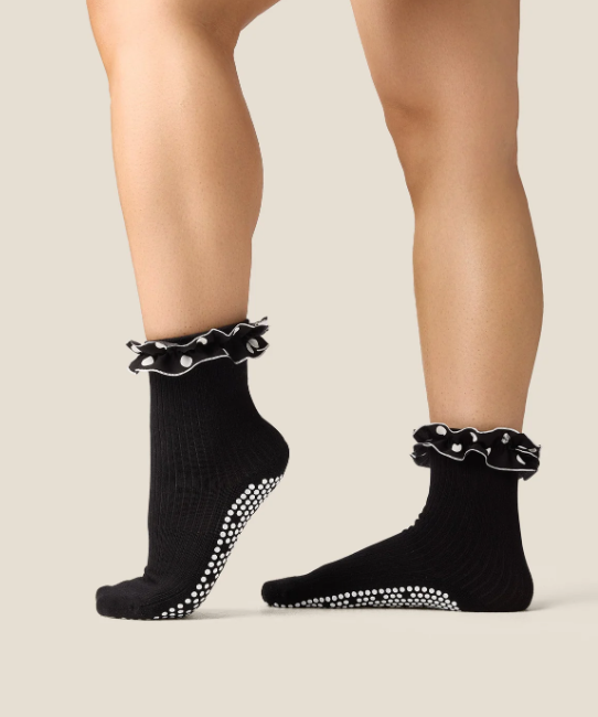 Crew Grip Socks – Ruffle Noir