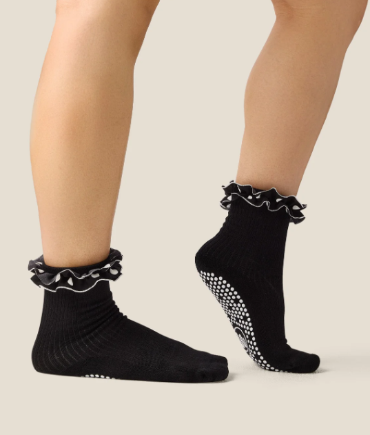 Crew Grip Socks – Ruffle Noir