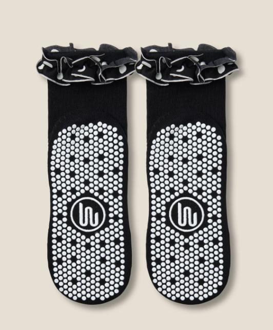 Crew Grip Socks – Ruffle Noir