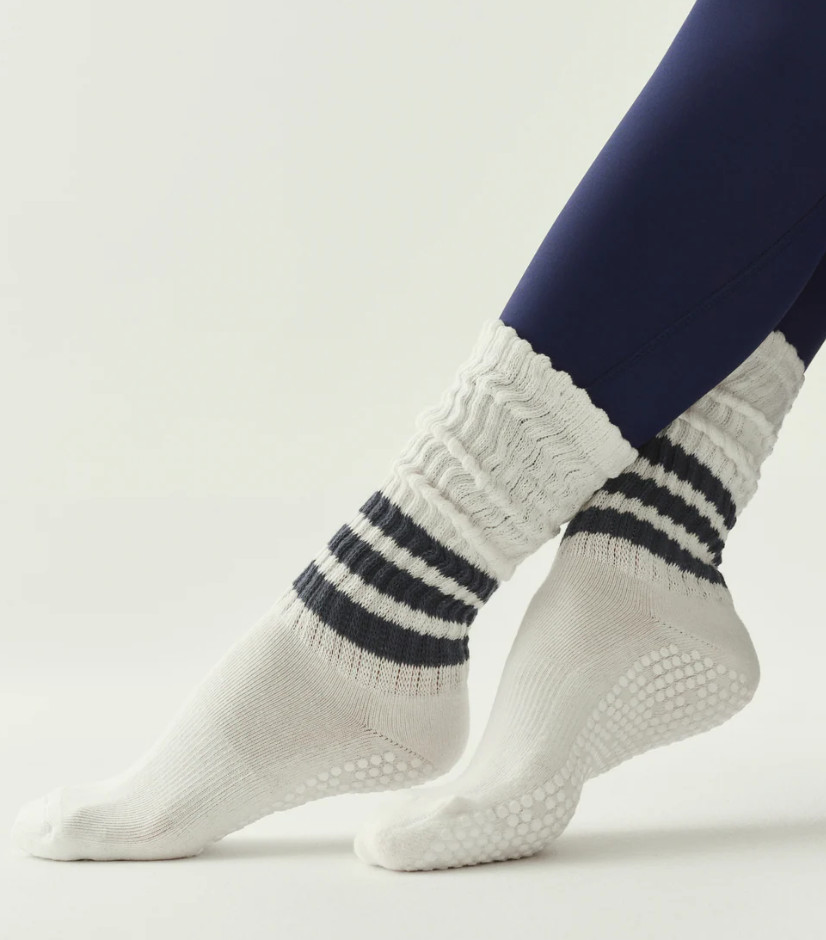 Scrunch French Navy Stripe Slouch