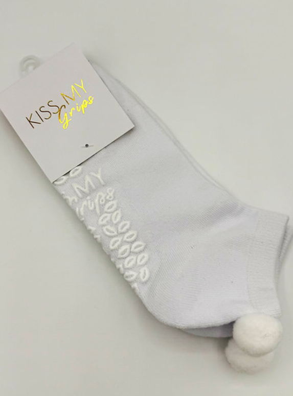 Sock It To Me Grip Sock – Bunny White