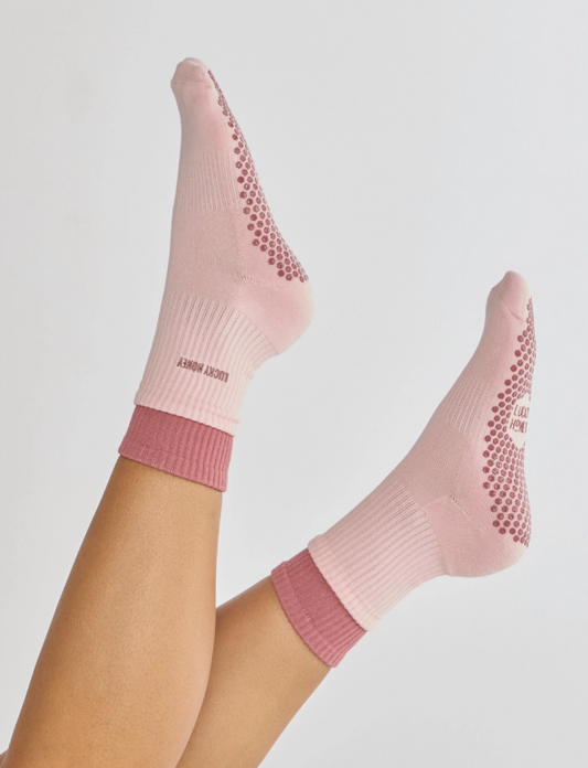 The Stack Sock: Ballet Pink