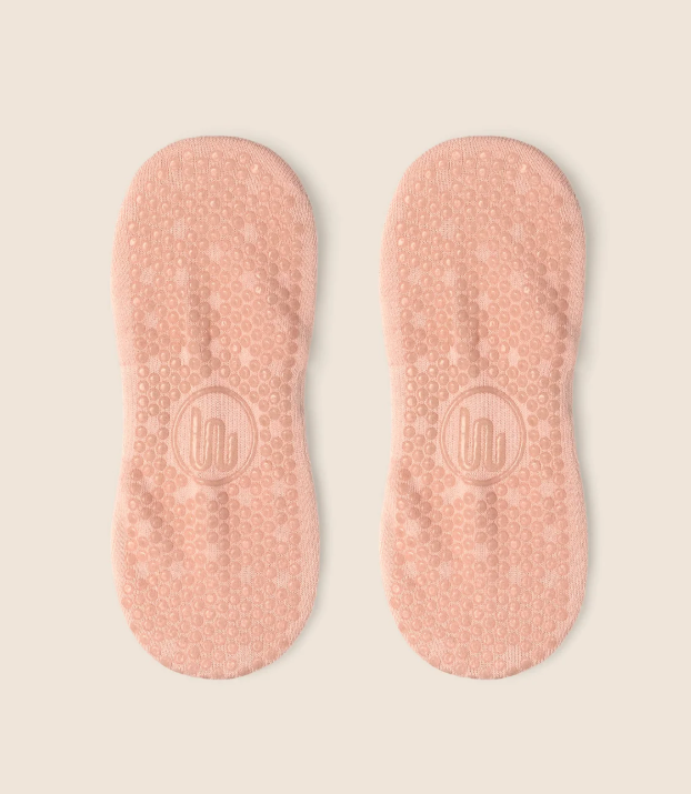 Strawberry Heart Low Rise Grip Socks