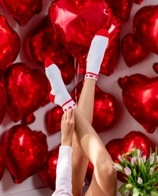 Sweetheart High Ankle Grip Socks