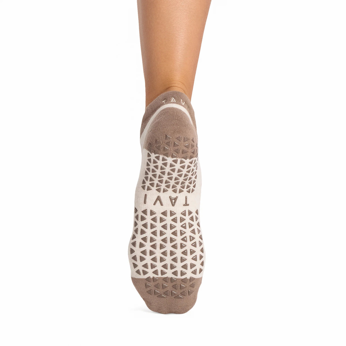 Savvy Grip Socks - Leopard Sand
