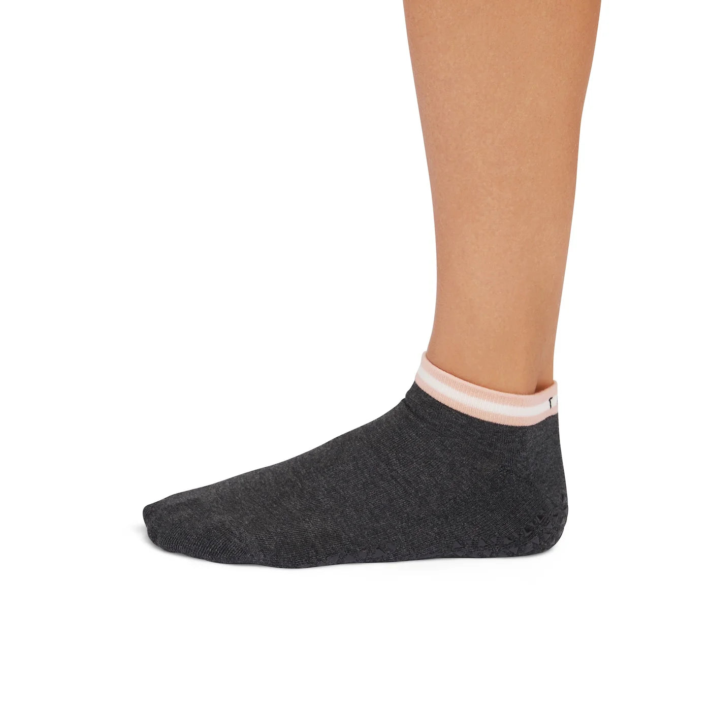 Cora Grip Socks – Petal Melange Stripe