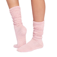 TAVI Stacy Slouch grip socks in Fleur Heather - product view