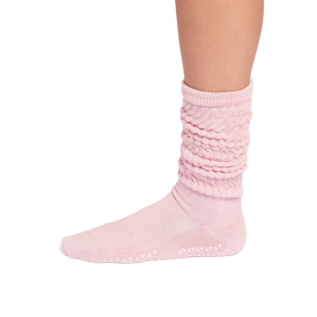 TAVI Stacy Slouch grip socks in Fleur Heather - detail view 7