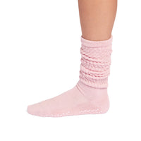 TAVI Stacy Slouch grip socks in Fleur Heather - detail view 7