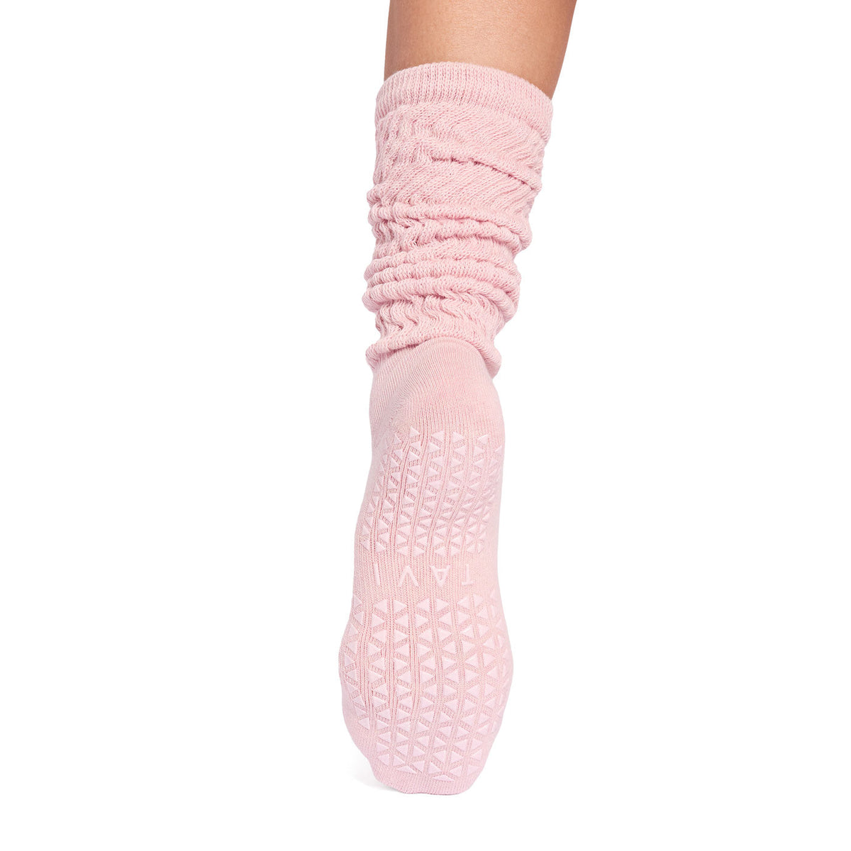 TAVI Stacy Slouch grip socks in Fleur Heather - detail view 6