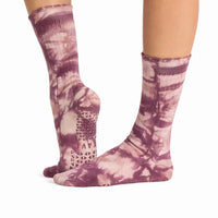 TAVI Kai Scallop grip socks – Harvest Tie Dye in Harvest Tie Dye - product view